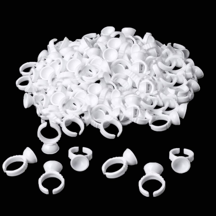 Anillo para Pegamento de Pestañas 100 PZS