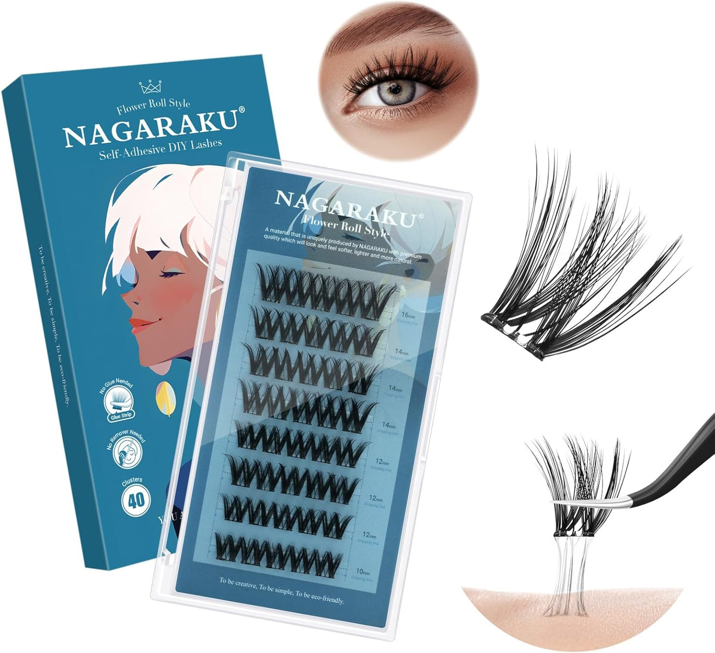 Pestañas Nagaraku DIY Autoadhesivas
