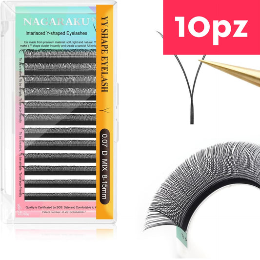 Pestañas Nagaraku YY (10 Piezas)
