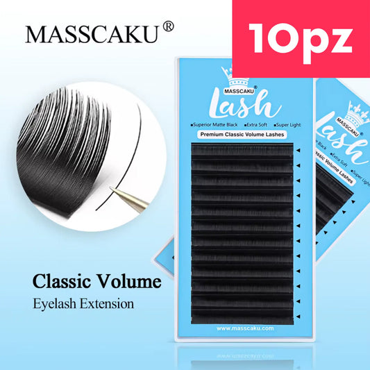 Pestañas Masscaku Lash Clasicas 12 filas (10 Piezas)