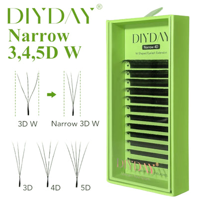 Pestañas DIYDAY Narrow W (3D a 5D)