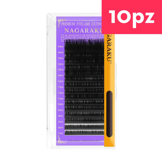 Pestañas Nagaraku Clasicas Medida Unica (10 Piezas)