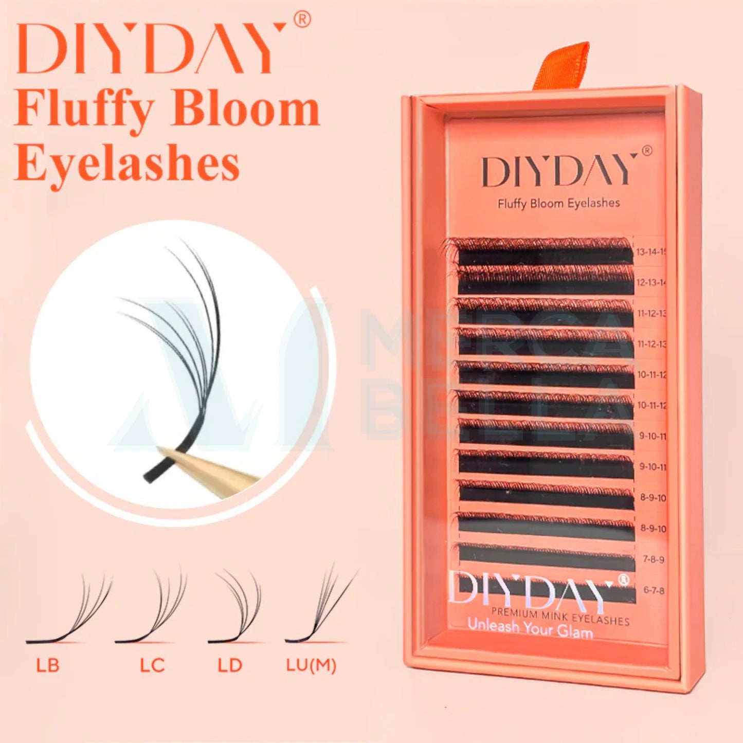 Pestañas DIYDAY Fluffy Bloom Efecto Esponjoso
