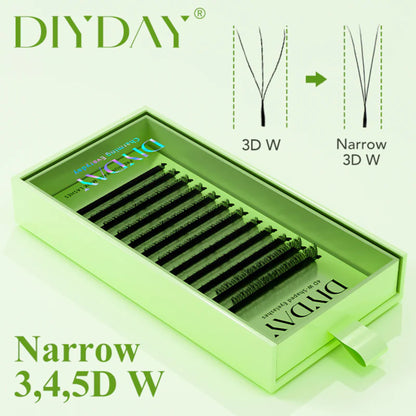 Pestañas DIYDAY Narrow W (3D a 5D)