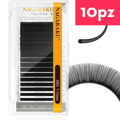 Pestañas Nagaraku Clasicas MIX (10 Piezas)