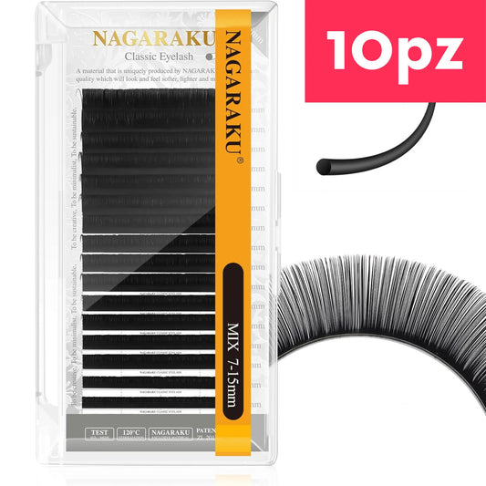 Pestañas Nagaraku Clasicas MIX (10 Piezas)