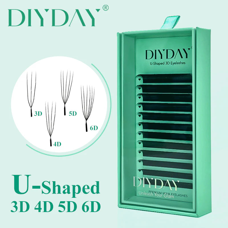 Pestañas DIYDAY en forma de U (3D a 5D)