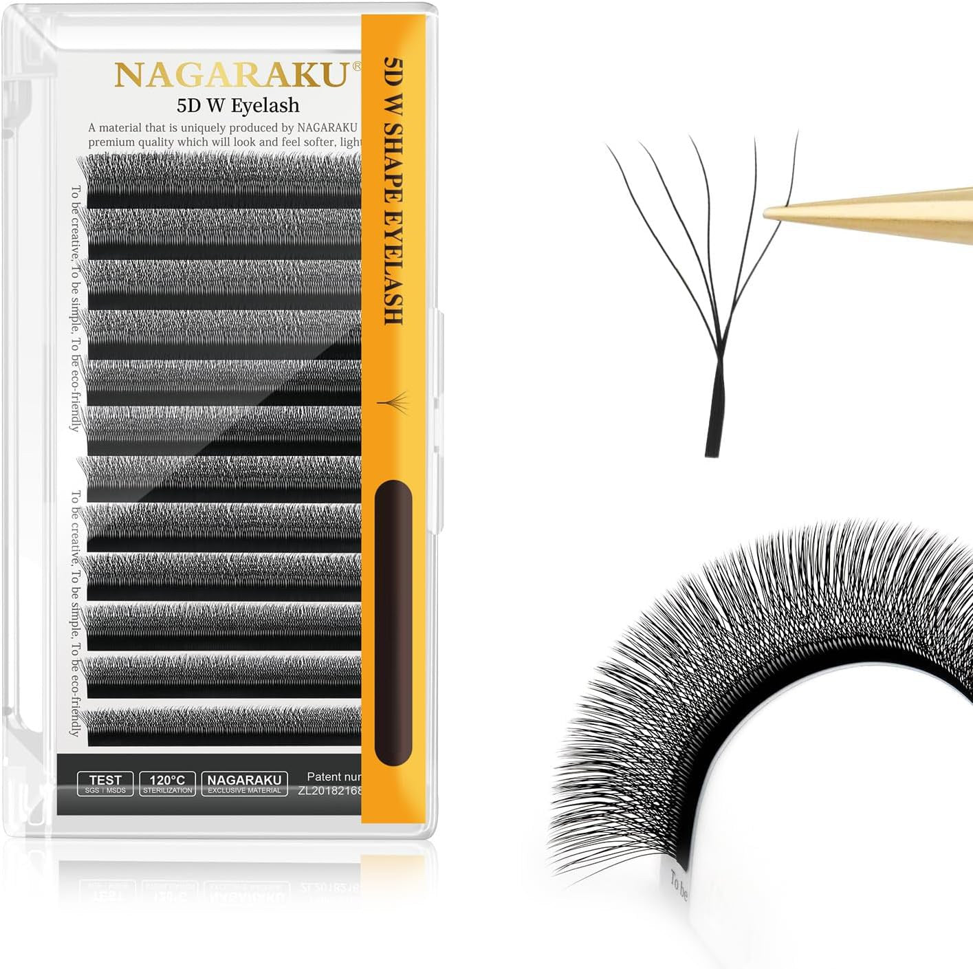 Pestañas Nagaraku W (3D a 8D)
