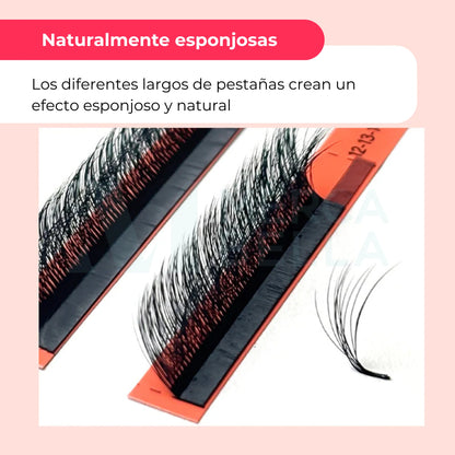 Pestañas DIYDAY Fluffy Bloom Efecto Esponjoso