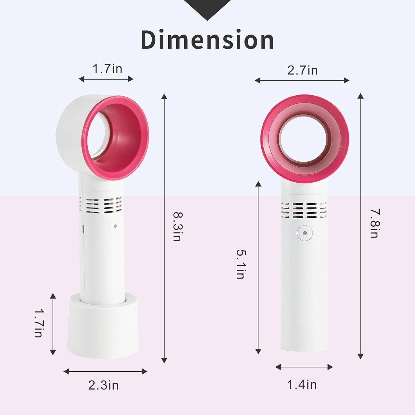 Mini Ventilador Circular para Pestañas