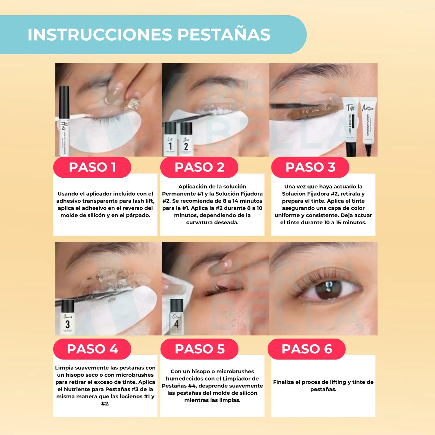 Kit de Lifting y Tinte para Pestañas y Cejas Gollee
