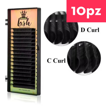 Pestañas Masscaku Lash Clasicas 16 Filas (10 Piezas)