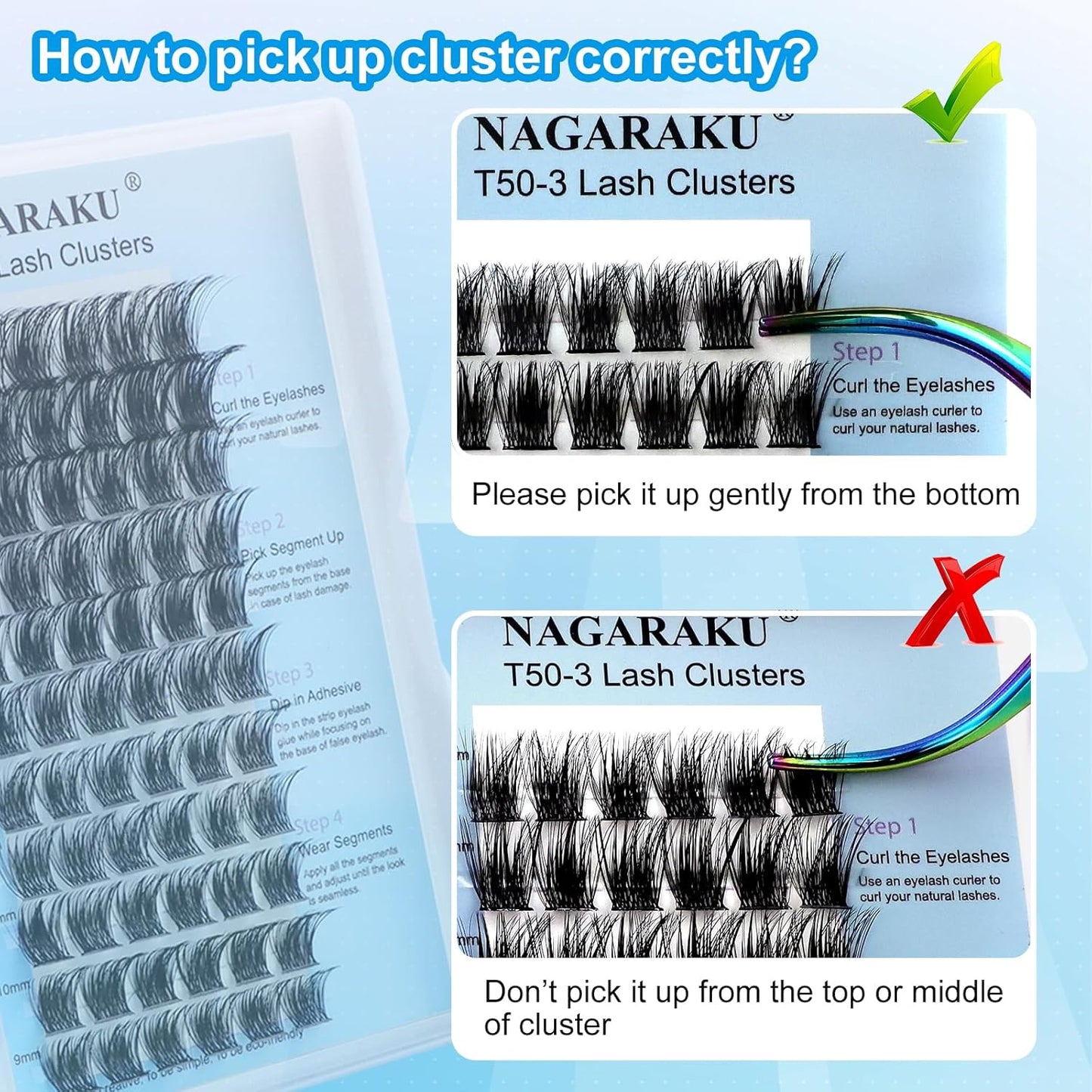 Pestañas Nagaraku Cluster T50-3
