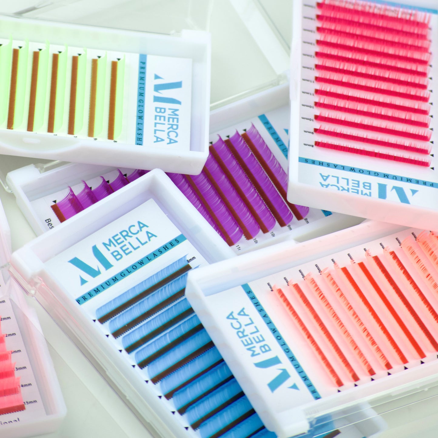 Pestañas de Colores Neon UV