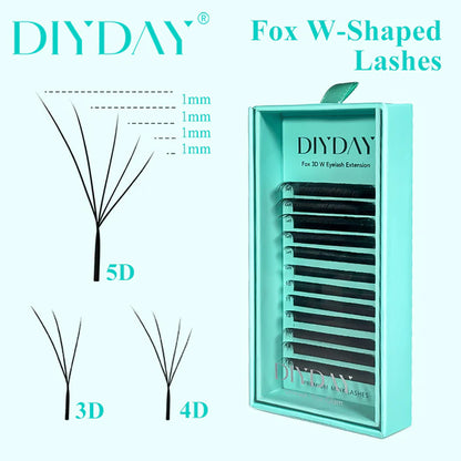 Pestañas DIYDAY Fox W (4D/ 5D)