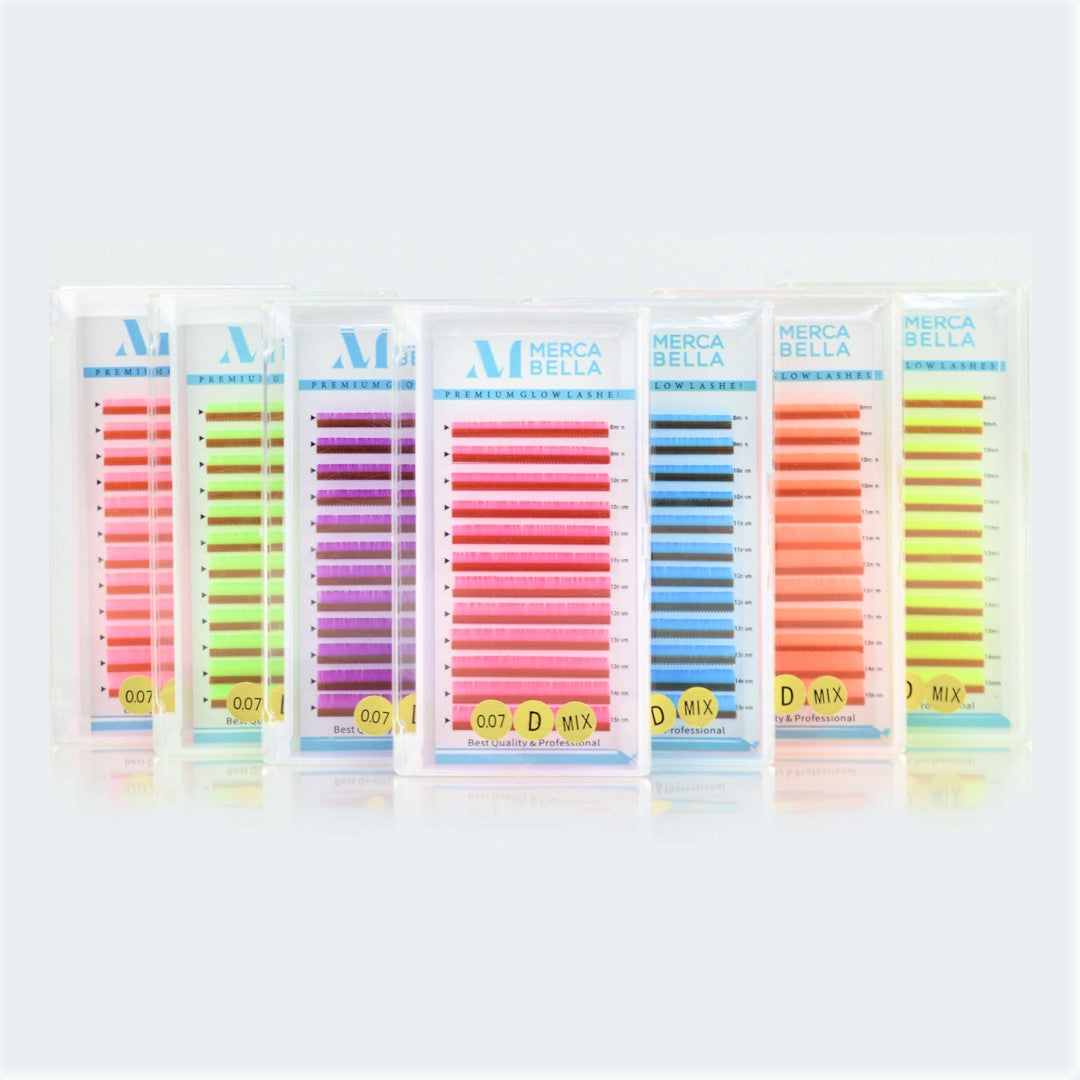 Pestañas de Colores Neon UV