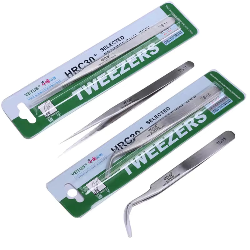 Pinzas para Pestañas Vetus (Curva/ Recta)