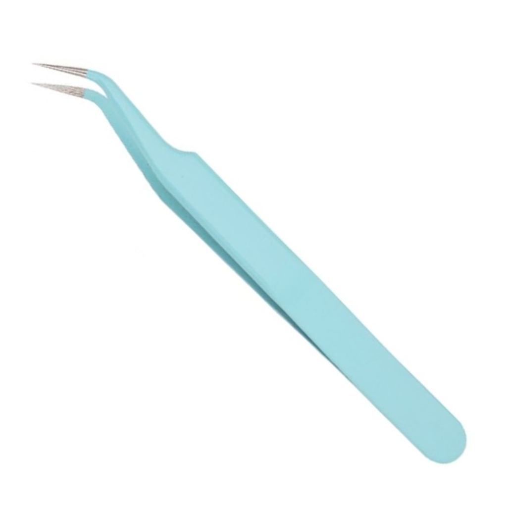 Pinzas para Pestañas de Colores (Curva/ Recta)