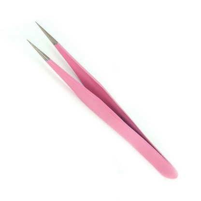Pinzas para Pestañas de Colores (Curva/ Recta)