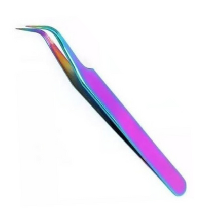 Pinzas para Pestañas de Colores (Curva/ Recta)