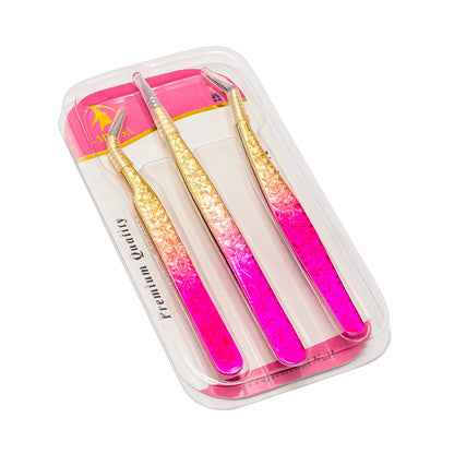 Set de 3 Pinzas para Pestañas