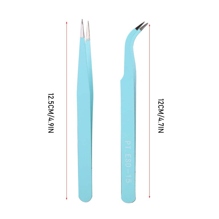 Pinzas para Pestañas de Colores (Curva/ Recta)