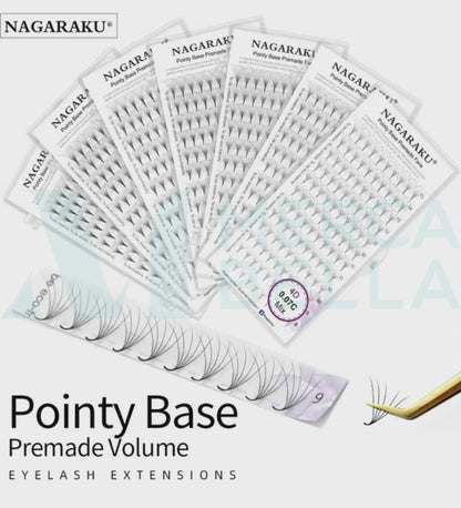 Pestañas Nagaraku Volumen Pointy Base 5D
