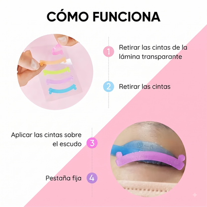 Tiras de cinta para lifting de pestañas